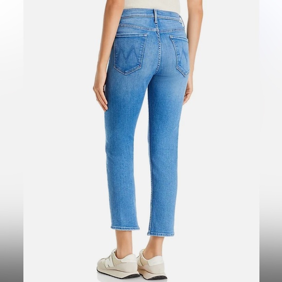 Mother The Tomcat High Rise Cropped Straight Jean in Layover Size 25 - Picture 2 of 16
